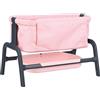 Smoby - Maxi Cosi Next to Me, 7600240240, +3 anni, rosa, per bambole fino a 38 cm, altezza regolabile