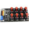 Pesoncarl Servo controller RC Tester servo regolabile manualmente a 8 canali con funzione di centraggio per servi 5-8, 4 V Controller di protezione da sovracorrente per braccio robot, artiglio robot, fai da te