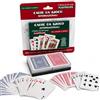 Generico Carte da Gioco Set 2 Mazzi con Custodia Carte da Poker Black Jack Ramino Scala 40 Playng Cards Plastificate Burraco 2 Mazzi da 54 Carte 108 Carte Qualità Top Robuste e Scorrevoli (a)