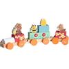 Chicco Playset in Legno, Trenino degli Orsetti, Gioco Montessoriano, 3 Personaggi Esclusivi, 5 Blocchi Colorati, Trenino con 3 Vagoni a Ruote Libere, Gioco Bambina e Bambino 2+ Anni, Idea Regalo