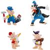 Bullyland Set Tre Porcellini e Lupo Ezechiele, Statuette senza PVC, Gioco Immaginativo, Collezionabile, Multicolore, Dipinta a Mano, Walt Disney, Cake Design, Altezza 6-10 cm