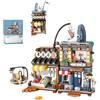 Pasyru Modulare casa modello architettura modello giapponese, serie Street View Casa mattoncini da costruzione, 790 pezzi Japanese Seafood Store Kit modellino architettura fai da te per bambini adulti