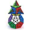 ROXENDA Speed Cube Set, Cubo Magico di Piramide Dodecahedron, Tornitura Facile e Liscio Puzzle Cube, 2 Pack