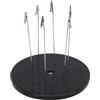 YUEHISY Piattaforma Girevole Girevole per Spruzzatura di Vernice, Base Girevole Girevole con Rotazione a 360° con 6 Bastoncini a Clip, per Modellismo, Artigianato Ed Esposizione