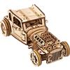 UGEARS Hot Rod Topo Furioso - Kit Modellini Auto da Costruire - Modellismo Auto Puzzle 3D Legno con Doppio Motore - Puzzle Legno Modellino Auto da Costruire per Valorizzare la Creatività