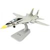 imtfzct Tomcat 1:72 F-14 - Aereo giocattolo in metallo con luce sonora, superficie di carico variabile, supporto per display, modello di aereo da combattimento militare per bambini dai 3 anni in su e