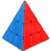 Oostifun Shengshou Pyraminx 4x4x4 Cube Piramide Triangolo Quattro assi Tetrahedron Puzzle 4x4 Smooth Turning Cube Giocattolo (Multicolore)
