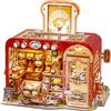 Tonecheer Book Nook Kit | fai da te casa delle bambole e casa in miniatura fai da te | Kit modello per adulti con LED | Puzzle 3D | Decorazione per libreria (Panetteria del Toast)
