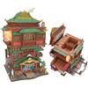 Tonecheer Kit di puzzle 3D per adulti, fai da te in legno, scatola per casa delle bambole giapponese in miniatura, decorazione per la casa, artigianato in legno, regalo di compleanno(Onsen Saga)