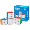 Bukefuno MoYu MFJS WCA 2 x 2 3 x 3 4 x 4 5 x 5 cm, set di puzzle Stickerless MOFANGJIAOSHI Magic Bundle Collection Puzzle Speed Cube (MFJS WCA 2345 cubi)