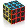 ROXENDA Cubo di Velocità 3X3, Puzzle Cube 3x3 Original Speed Cube (Fibra di Carbonio)