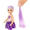 Barbie Color Reveal Bambola Chelsea Serie Glitter con 6 Sorprese, Assortimento Casuale, per Bambini da 3+Anni, GTT23