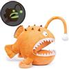 Tiny Heart Peluche rana pescatrice 36cm/14 Realistica Peluche Animale Adorabile Regali Morbidi e Carini rana pescatrice Peluche giocattoli che si illuminano al buio Peluche per bambini marrone