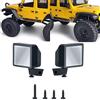 Runup Specchio retrovisore auto RC, lente di retrovisore in metallo per 1/24 Axial SCX24 AXI00005 AXI00002 RC Crawler parti di decorazione auto