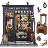 Cutefun Book Nook Kit - DIY Case delle bambole - Miniatura in Legno con Luci LED per Libreria, Modello Case delle bambole 3D da Costruire, Regalo Creativo per Adulti e Adolescenti