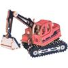 Toyvian Puzzle 3d in Legno Rosso per Assemblaggio Escavatore | Taglio di Precisione, Riduzione ad Alta Simulazione, Decorazione Casa e Ufficio