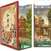 Tonecheer DIY Book Nook Kit, Puzzle 3D in Legno Casa Delle Bambole Miniature da Costruire Modellismo Adulti, Decorazione Creativa Della Libreria con luce LED (Il sogno della camera rossa)