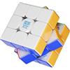 Bukefuno MoYu Super WeiLong V2 3x3 Cubo Magico Ball Core Magnetico con 20 Magneti e Rivestimento UV - Versione Magnetica (2025) - Puzzle Speed senza adesivi, 3x3x3 giocattolo (Magnetico versione UV-beschichtet