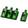 PrecisionGeek Titolari del Corpo Tamiya Lunchbox Verde anodizzato 4pz