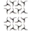 GEMFAN 8 paires D63 1.5mm 3 pales 3 trous hélice CW CCW Palette pour 1105-1108 moteur bricolage RC Drone (Light Grey)