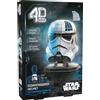 4D Build, Star Wars Casco Stormtrooper 3D Figura pieghevole con supporto, giocattoli da costruzione, puzzle 3D per adulti e adolescenti, 121 pezzi, a partire dai 12 anni