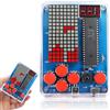 Begonia Set di console da gioco fai da te con custodia in acrilico, per console da gioco, saldatura, set di esercizi di saldatura, elettronica, kit di costruzione palmare, console per scienza, educazione e