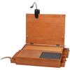 SZLIFE Tavolo da Lavoro per modellismo con Luce, Portatile, per trasportare Attrezzi, banco da Lavoro, postazione di Lavoro per Figure Aciton, assemblaggio