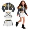 HBSFBH 3 Pezzi Anime Costume Set, Costume da cacciatore di dem0ni, Anime Cosplay Costume, Dem0ns Hun-ters Animes Cosplay Costume, Anime Dem0ns Cosplay Costume Per Halloween, Feste, Natale Carnevale