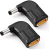TUNOTYUE 2 Pezzi Connettore DC5521 a XT60, XT60 Maschio a DC 5.5x2.1 mm Maschio Adattatore Orizzontale Angolo Retto, Compatibile con Alimentazione Monitor FPV