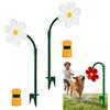 Drbrrly Fiore Che Spruzza Acqua Per Cani, Irrigatore Rotante A 360 ° Con Fiori Danzanti, Divertente Gioco Acqua Cane Fiore Danzante per L'Irrigazione Di Giardini E Cortili (2PC-C)