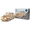 Générique Puzzle 3D in legno per auto con LED Crafts&Co - Modellino fai da te da costruire da soli - 153 pezzi - Modello auto vintage - Kit creativo per adulti e adolescenti 14+ - Puzzle in legno decorativo