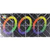 Oostifun Gobus MoZhi LingAo 8 Pannelli 3 anelli Nero Magic Puzzle pieghevole Cubo Twisty Toy per bambini Adolescenti Adulti