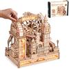 ROBOTIME Puzzle 3D in Legno con Circuito a Biglie - Modello Meccanico da Costruire Londra, Kit Fai-da-Te con Luci per Adulti e Adolescenti, Regalo Decorativo Creativo, EGB01