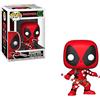 Funko Pop! Bobble: Marvel: Holiday Deadpool with Candy Canes - Figura in Vinile da Collezione - Idea Regalo - Merchandising Ufficiale - Giocattoli per Bambini e Adulti - Comic Books Fans