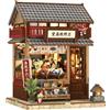 CUTEBEE Book Nook Kit per Adulti - Casa Miniatura Fai da Te Negozio di Ventagli Giapponese, Puzzle 3D in Legno da Montare, Decorazione per Libreria, Idea Regalo Creativa