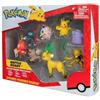 Bandai Pokémon 8 Figurine Battle - Pikachu, Rondoudou (Jigglypuff), Rocabot (Rockruff), Abra, Farfuret (Sneasel), Metamorfo (Ditto), Phyllali (Leafeon) e Magicarpe (Magikarp) - JW2686