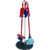 Theo Klein 6765 Set per la Pulizia Vileda, Set da Pulizia per Bambini con Scopa, mocio e Molto Altro., Supporto Facile da Montare, 25 cm x 25 cm x 66 cm, Giocattoli per Bambini dai 3 Anni in su