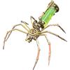 BuildCubes Puzzle in metallo 3D per adulti, Steampunk meccanico ragno 3D puzzle metallo modellino animale, 127 pezzi fai da te montaggio spider modello desktop giocattolo regalo kit versione kit