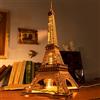 Rolife Puzzle 3D Torre Eiffel - Puzzle in legno 3D per adulti - Regalo decorativo da scrivania per adolescenti e adulti