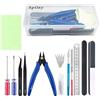Spilay 16 pezzi Kit di strumenti per modellismo, hobby, modellismo, fai da te, strumento di base in miniatura fatto a mano, set di strumenti per la casa delle bambole in miniatura
