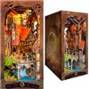 KingStora Kit Fai da Te per Angolo Libro La Valle Segreta degli Anelli - Drago Oscuro & Cavaliere & Castello Puzzle 3D, Fermalibri Artigianale per Adulti