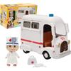 Masha and the Bear MASHA & THE BEAR - Ambulanza Di Masha E Orso, Veicolo Con Vano Apribile E Bambola Masha Dottoressa Da 12 Cm Inclusa, Ricca Di Accessori, Per Bambini e Bambine dai 3 anni