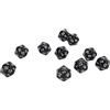 AKLOSIPY 10 Dadi Digitali 20 Lati 1-20 Dadi Digitali Puzzle Oggetti di Scena E10 Pezzi di Dadi Poliedrici Set di Plastica Leggeri Dadi a 20 Facce per Giochi da Tavolo Rosso (BLACK)