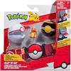 Pokémon Belt Set - Personaggio Charmander Battle da 5,1 cm con Cintura Clip 'N' Go + Accessori di Lusso per Palla e Pokéball, PKW3163