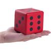 ANBOOR Grande cubo in schiuma per adulti e bambini - 8 cm Jumbo divertente cubo gigante morbido colorato per serate di gioco e attività di classe (rosso)