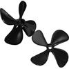LALADEFIEE Eliche Rc Barche 4 Lame Foro 4Mm Alta Resistenza, Ricambio per Modellismo Navale, Installazione Semplice per Riparazione Barca Rc, Compatibili Modelli Wireless, Coppia per
