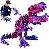 Audasi Giocattolo di dinosauro stampato in 3D Tyrannosaurus Rex Giunti Mobili Divertente Scheletro Monopezzo Stampato in 3D Tyrannosaurus Rex Decorazione del Desktop per Adulti e Bambini
