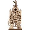 UGEARS Puzzle 3D in Legno Vecchia Torre dell'Orologio - Kit Modello Meccanico in Legno da Costruire - Puzzle Orologio Giocattolo Fai da Te con Meccanismo di Filatura - Rompicapo Set da Costruzione