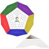 Oostifun FunnyGoo YuXin HuangLong 7x7 Dodekaedro 12 superficie Gigaminx Megaminx 7x12 Magic Puzzle Cube Adesivi senza supporto a cubo Stickerless