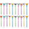 Roaqua 24 mini bastoncini per bolle per feste di compleanno, premi di carnevale, giochi estivi (farfalla)